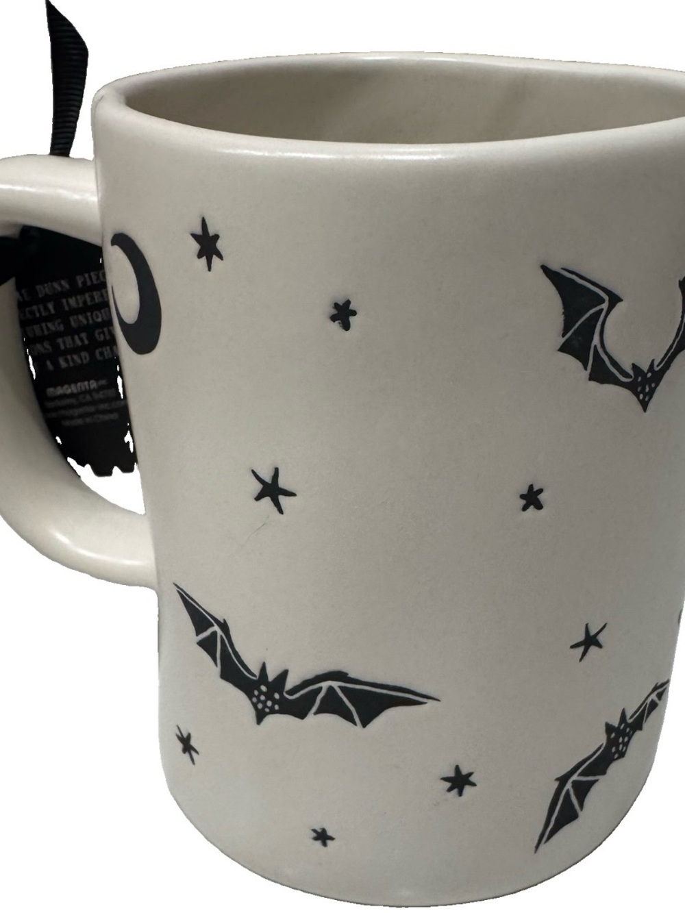 Rae Dunn Halloween Coffee Mug “Witchy Before Coffee” Moon Stars Bats NWT - Picture 2 of 5